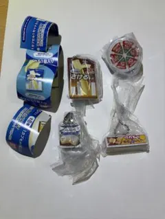 「雪印メグミルク ミニチュアチャーム 乳製品シリーズ1・2」4種類