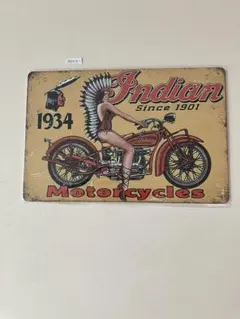 Indian Motorcycles ブリキ看板 インテリア雑貨 レトロ