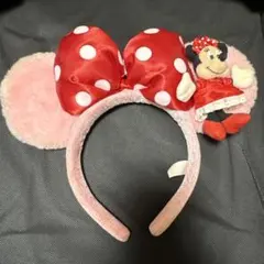ミニーマウス カチューシャ ぬいぐるみ付き