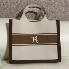 しまむら tal by yumi ニットバッグ ベージュ ブラウン 美品☆