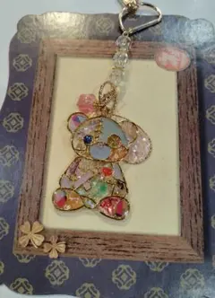 くまのキーホルダー レジン空枠