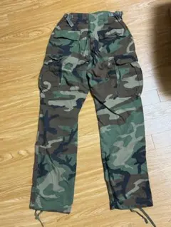 米軍本物ウッドランド迷彩パンツ1968年官給品M/XL 米軍本物ウッドランド迷彩パンツ1968年官給品M/XL - メルカリ