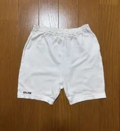 希少CELINEセリーヌキッズショートパンツ白95レナウンレトロ