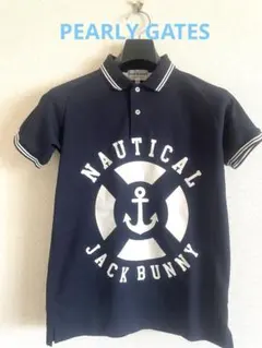 パーリーゲイツ　Jack Bunny ネイビー ポロシャツ 150キッズ