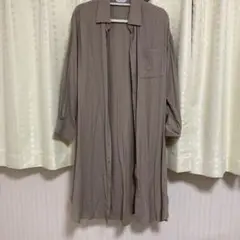 ロングシャツ　ベージュ　Ｌサイズ