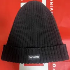 Supreme Overdyed Beanie Black 黒 ニット帽