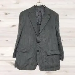 A1396 Burberry テーラードジャケット アウター グレー ストライプのサムネイル