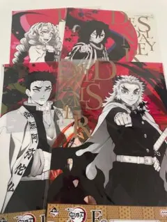 鬼滅の刃 一番くじ　クリアポスター　煉獄杏寿郎　行冥　甘露寺蜜璃　伊黒小芭内