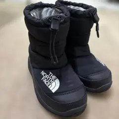 値下げ　THE NORTH FACE ブラック スノーブーツ　２１センチ キッズ
