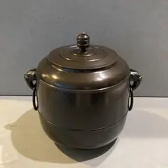 唐銅 水指 茶道具 i-h-1