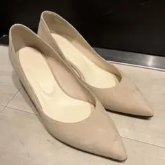 【2.718】羊革 ポインテッドトゥ パンプス(24cm/定価2.3万)