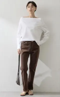 【Whim Gazette】2025AWデニムフロッキースキニーパンツのサムネイル
