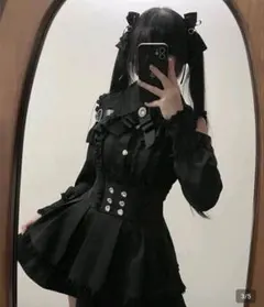 地雷系ブラックセットアップ