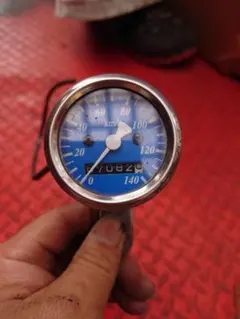 ハーレー ミニスピードメーター 電気式 220km/h クローム 12V - メルカリ