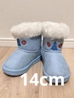 しまむら littc ディズニー アナ雪 ムートンブーツ 14cm