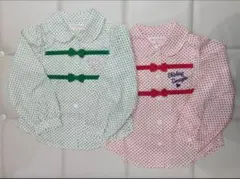 ☆新品▫未使用☆Shirley Temple リボン ドット柄 ブラウス 130