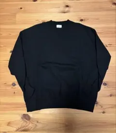 美品◆HYKE◆スウェット◆ブラック◆サイズ：4（XL）