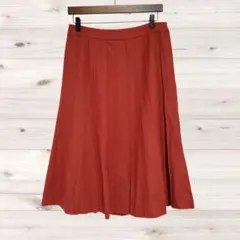 A1760 Eddie Bauer ひざ丈 フレアスカート(P6) 赤のサムネイル