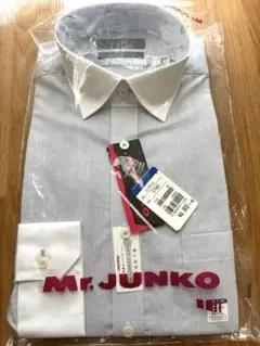 未使用 Mr.JUNKO 80 Sサイズ ブルー系 ワイシャツ