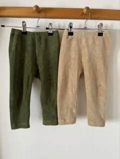 【中古】ユニクロ　ベビー服　レギンス　80 まとめ売り　コーデュロイライク