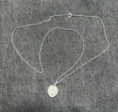 Vintage cz シルバー　ジルコニア　ハート　ネックレス