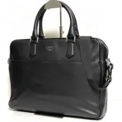 EMPORIO ARMANI ブリーフケース イーグルプレート 黒 2way