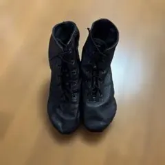 中古　レディース　こども　ブラック ジャズシューズ ダンスシューズ　23cmのサムネイル
