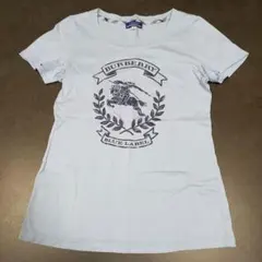 ​【バーバリーブルーレーベル】ホースロゴ Tシャツ ライトブルー 38（M相当）のサムネイル