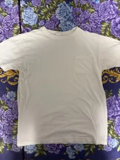 「Champion Tシャツ 白 ポケット付き Sサイズ 無地」