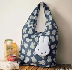 インレッド3月号 特別付録 miffyふわふわフェイス形エコバッグ