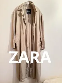 ZARA ベージュ ロングトレンチコート