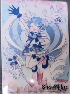 SnowMiku2025 クリアビジュアルポスター 雪ミク(けけ様柄)