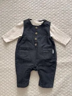 デニムロンパース