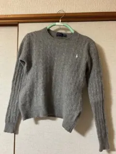 Polo Ralph Lauren グレー ケーブルニット L