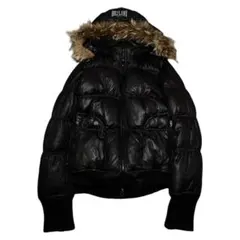 極暖SLY 新品未使用ファーフードミリタリーダウンジャケットグランジNB3Y2K 50%OFF ダウンジャケット EU製 FRANKLIN MUSK アメリカ ニューヨーク発