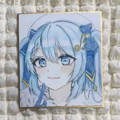 初音ミク ファンアート 手描きイラスト 色紙
