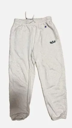Champion グレー ジョガーパンツ USA刺繍　スウェットパンツ