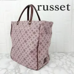 フォロー割専用russet ラシット トートバッグ モノグラム ナイロン ピンク