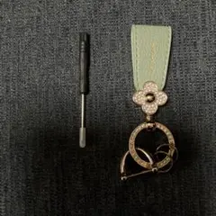 ミントグリーン レザー キーホルダー