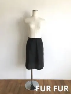⚪︎FURFUR/ファーファー/スカート/F/S-M/ブラック/薄手/シンプルのサムネイル