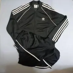 adidas トラック ジャージ 上下セット ブラックのサムネイル