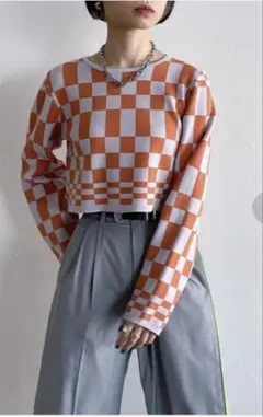 未使用☆PAGEBOY CORE / バランスチェックショートプルオーバー