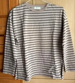 OPAQUE.CLIPオペークドットクリップ長袖Tシャツカットソーボーダー柄M