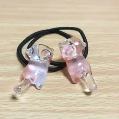 猫 ねこ ヘアゴム レジン ② - メルカリ