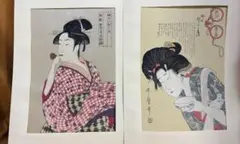 悠々洞出版 喜多川歌麿 歌麿名作撰 木版画 復刻 浮世絵 娘日時計 巳ノ