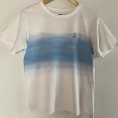 ユニクロ グラデーションTシャツ ミッキー ミニー 半袖 ホワイト ブルー