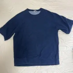 ネイビー ラグランスリーブ Tシャツ XL