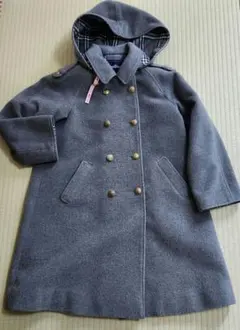 familier フード付きウールコート グレー　キッズ　冬