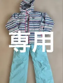 子ども用 スキーウェア ストライプ