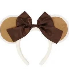 ミッキー耳デザイン カチューシャ ブラウン